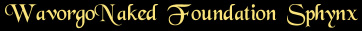 WavorgoNaked Foundation Sphynx